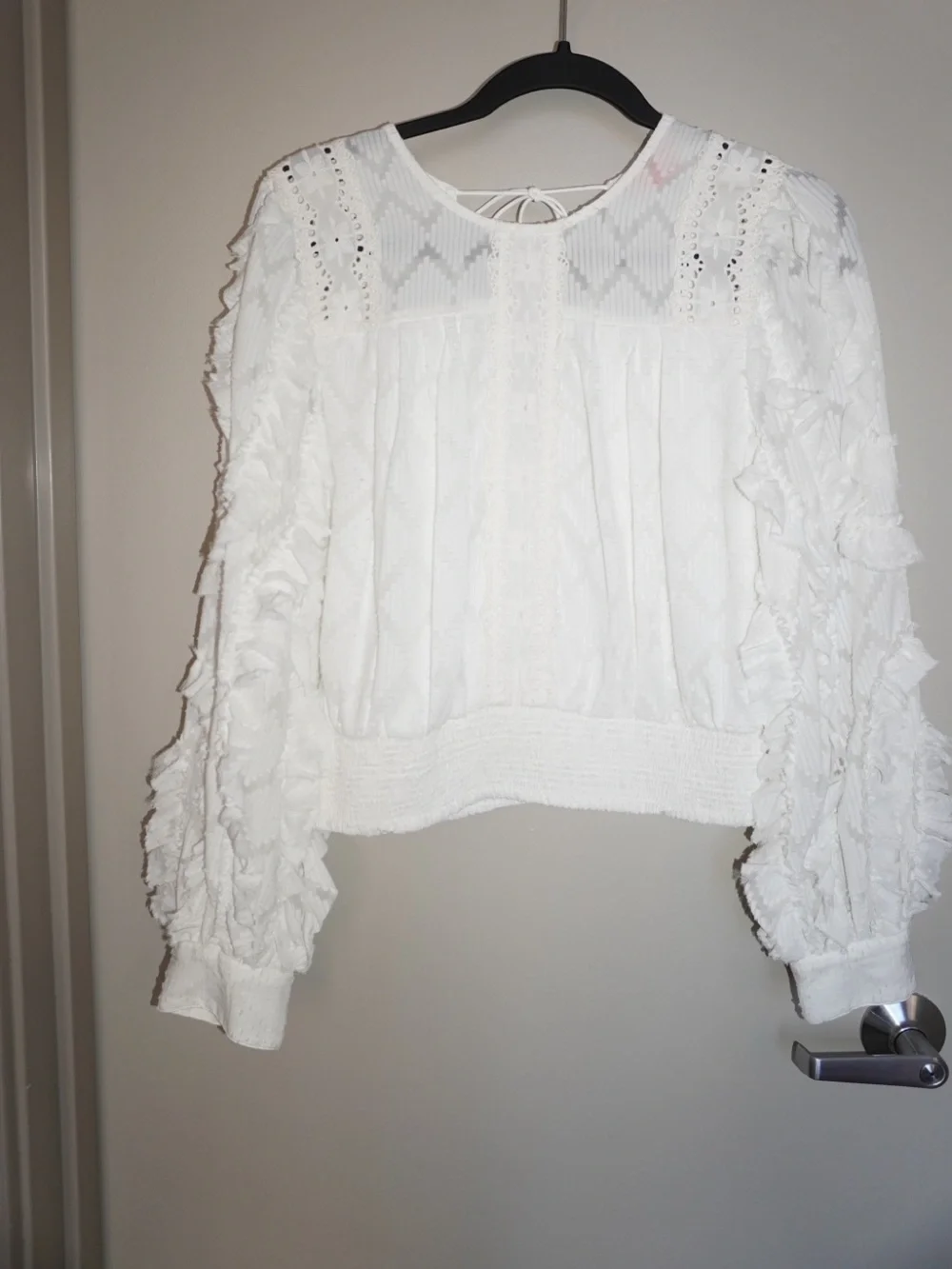 Anthropologie Not So Serious Donna Lace Boho Blouse